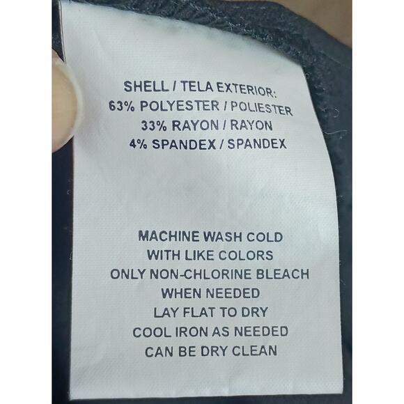 VTG Sag Harbor Women 22W Black Short Sleeve 3 Button Front Blazer Jacket - Picture 6 of 7